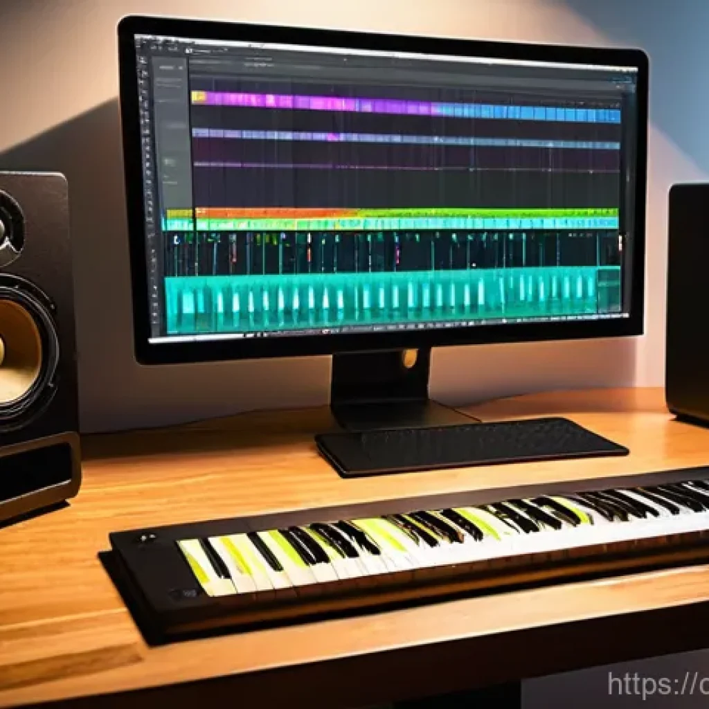 작곡가의 업무 진행 관리 - **Prompt 1: The Organized Composer's Sanctuary**
    A highly detailed, realistic image of a modern ...